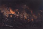 Nicolino V. Calyo Great Fire of New York as Seen From the Bank of America china oil painting reproduction